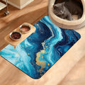 Dog Bowl Mat, Flowing Absorbent Dogs Placemat by Unknown