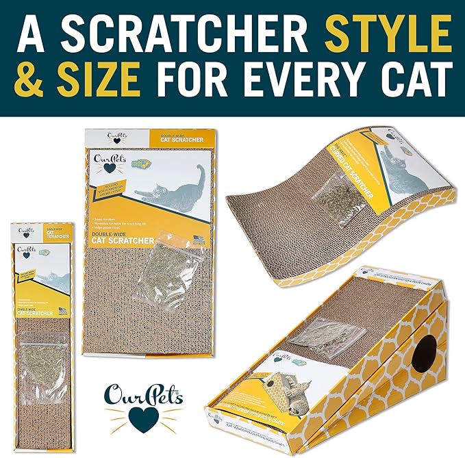 Our Pets Wave & Far-N-Wide Cat Scratcher Multipack - Image 8