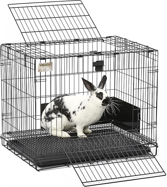 MidWest Homes for Pets Small Wabbitat Rabbit Cage, Grid Mesh Floor, Removable - Image 4