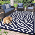 GENIMO Outdoor Rug for Patio Clearance, Reversible Plastic Camping Rugs by GENIMO