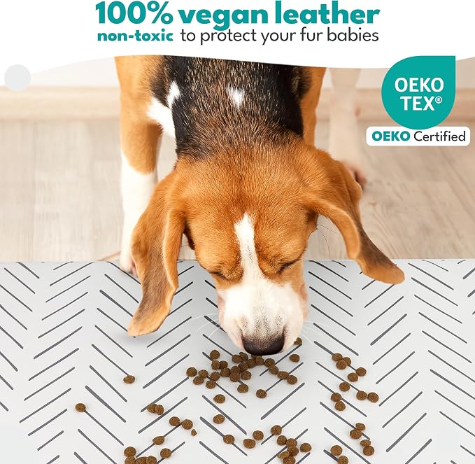 NALALAS Dog Mat for Food and Water, Cat Feeding Mat | Waterproof Dog Bowl Mat | - Image 8