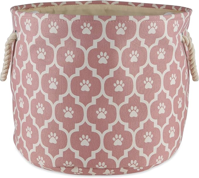 Bone Dry 6192 Pet Storage Collection Lattice Paw Print, Medium Round by BoneDry