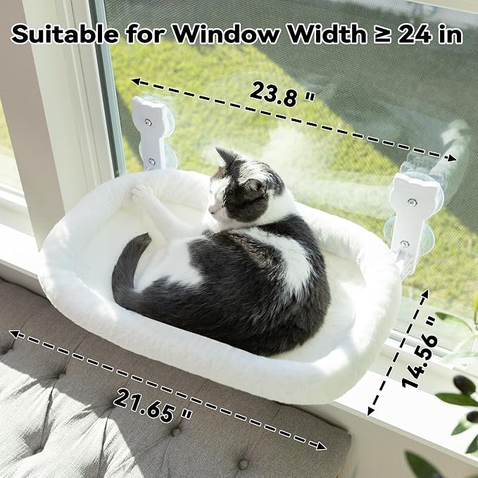 Cat Window Perch, Cat Window Hammock Soft and Comfortable Window Seat Bed - Image 2