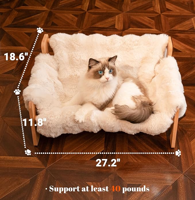 CHEERHOME PETS Elevated Cat Couch Bed - Image 5