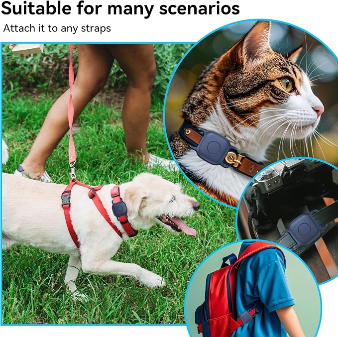 DDJ 2-Pack Dog Collar Holder for Tile Life360 Mate 2022 Tracker, Waterproof - Image 8