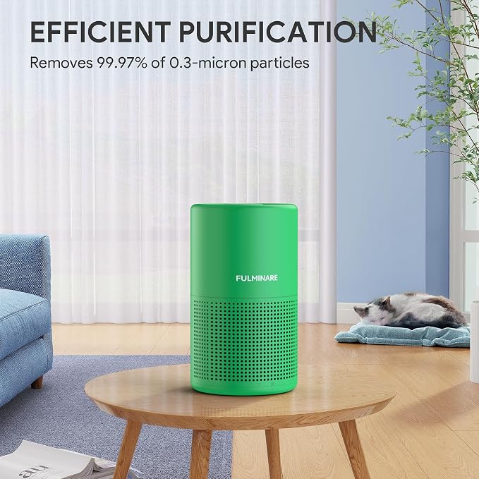 FULMINARE Air Purifiers for Home Bedroom H13 HEPA Air Purifier, 3 Speeds - Image 6