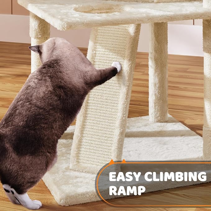 Yaheetech 68.5in Cat Tree Multi-Level Cat Tower - Image 7