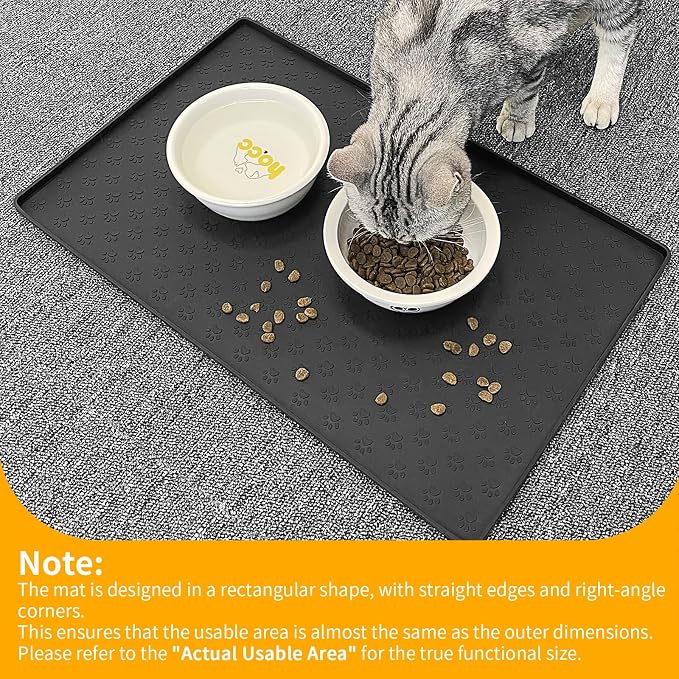 Ptlom Pet Placemat for Dog and Cat, Mat for Prevent Food and Water Overflow - Image 5