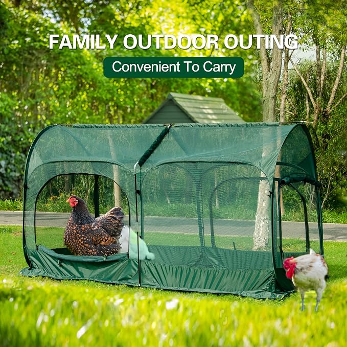 Portable Chicken Run Large Pop-Up Chicken Pen - Image 7
