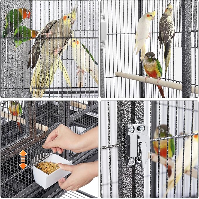 Yaheetech Stackable Divided Breeder Breeding Parakeet Bird Cage - Image 3