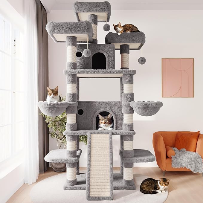 SHA CERLIN 81 Inches Extra Large Cat Tree - Image 2