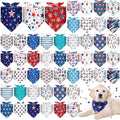 Sanwuta 48 Pcs 4th of July Dog Bandanas by Sanwuta