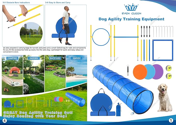 RAIN QUEEN Dog Agility Course Backyard Set - Image 7