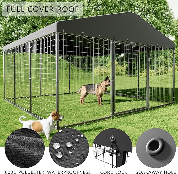 Dog Kennel Outdoor, Large Dog Fence - Image 5