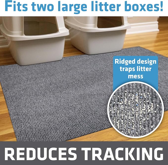 Drymate Cat Litter Box Mat, Litter Trapping Mat, Waterproof, Urine-Proof - Image 2