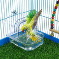 Bird Bath for Cage, Upgraded Bird Bath Box for Cage Accessory Small Birds by Nobgum