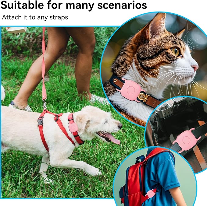 DDJ 2-Pack Dog Collar Holder for Tile Life360 Mate 2022 Tracker, Waterproof - Image 8