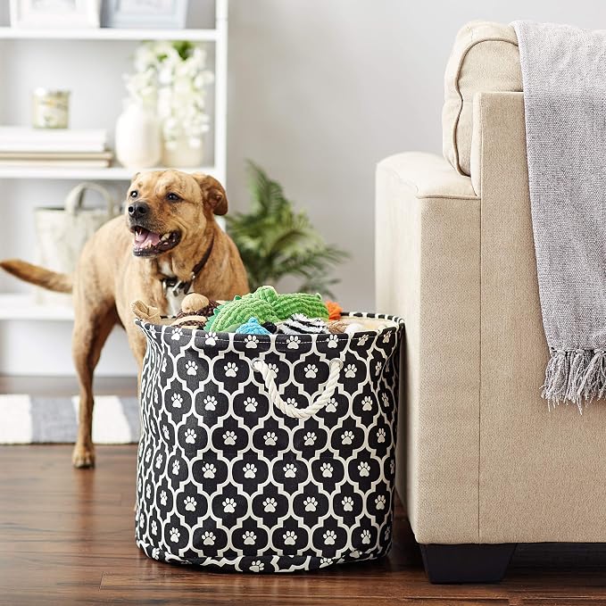 Bone Dry 6192 Pet Storage Collection Lattice Paw Print, Large Round - Image 6