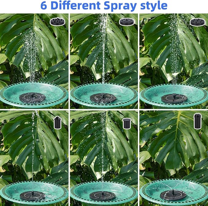 Solar Fountain for Bird Bath, Solar Water Fountain - Image 5