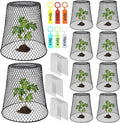 10 Pcs Chicken Wire Cloche Plant Covers Garden Netting Metal Heavy Duty Plant by Dukelai