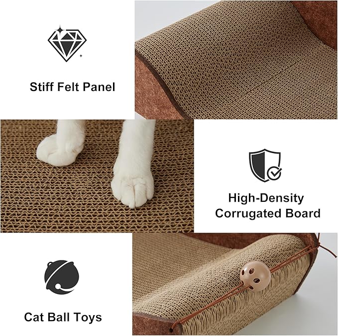 26'' Cardboard Cat Scratcher Bed - Image 7