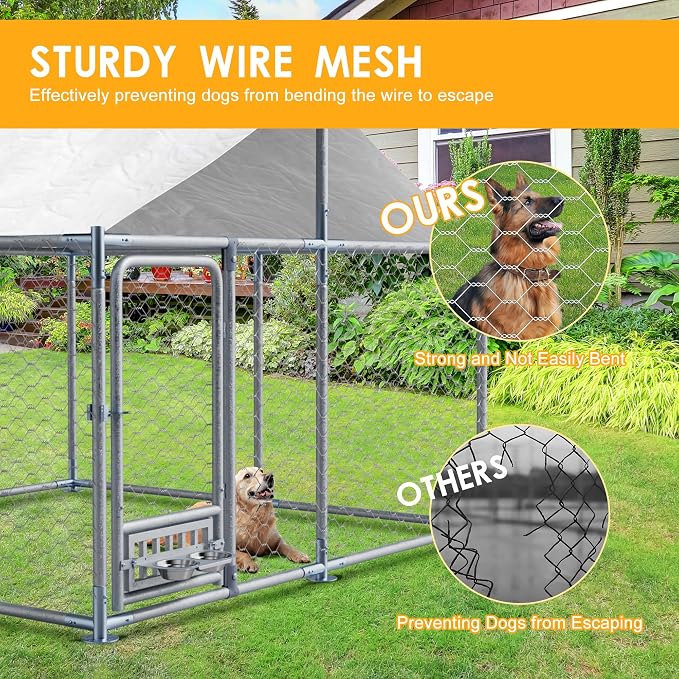 7.5×7.5×5.3 FT Outdoor Dog Kennel - Image 7