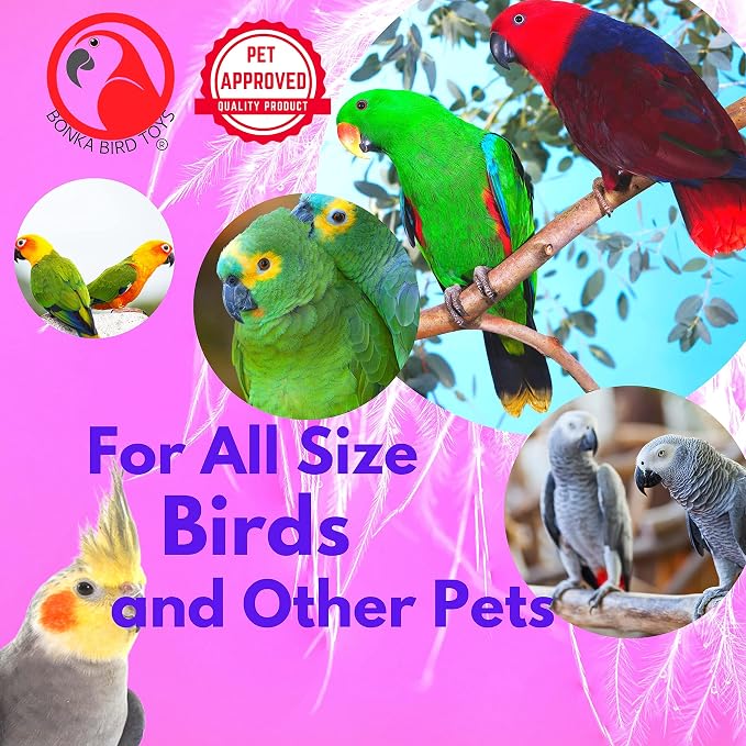 Bonka Bird Toys 12 Mini Sandals Foot Beak Colorful Stuffable Parrot Parrotlet - Image 8
