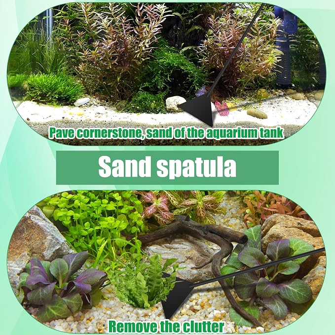 Aquarium Aquascape Tools Kit, 4 in 1 Anti-Rust Aquatic Plant Aquascaping Tool - Image 6