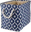 Bone Dry Pet Storage Collection Lattice Paw Print, Nautical Blue, Medium by BoneDry