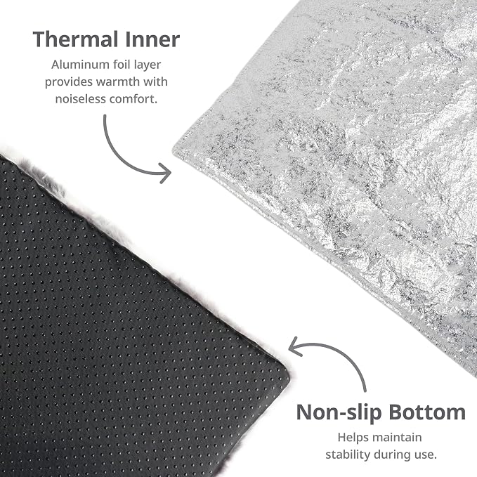 Self Warming Cat Bed, Non-Slip Heated Dog Mat Thermal Blanket - Image 3