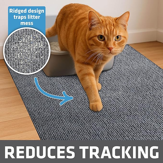 Drymate Cat Litter Box Mat, Litter Trapping Mat, Waterproof, Urine-Proof - Image 2