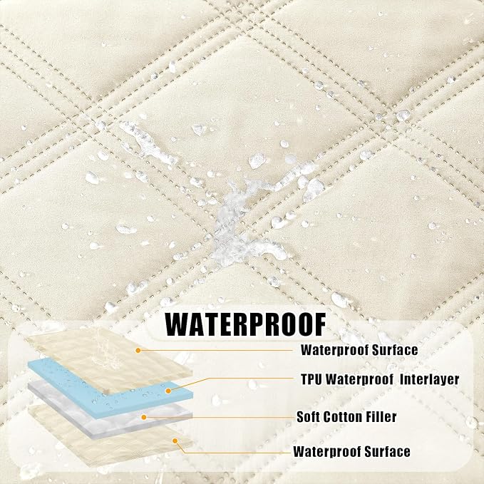 Smiry Waterproof Dog Bed Cover Blanket 52x82, Soft Reversible Pet Blanket - Image 2