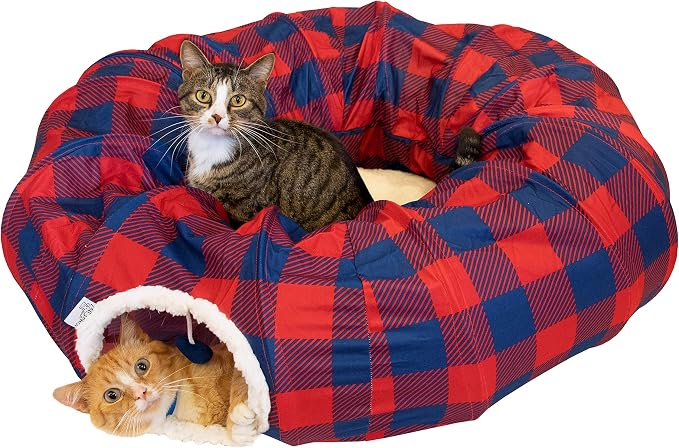 Plaid Tunnel Bed by KittyCity