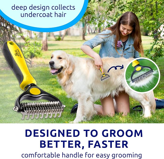 Pat Your Pet Deshedding Dog Brush - Image 7