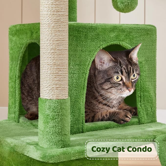 Yaheetech 36in Cat Tree for Indoor Cats, Cat Tower Cat Condo w/Extra Large Perch - Image 5