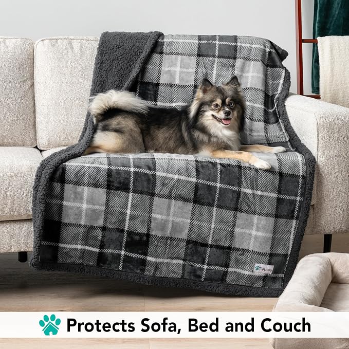 PetAmi Dog Blanket for Bed, XL Pet Blanket Large Dogs, Fleece Furniture Couch - Image 3