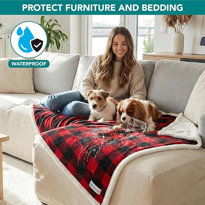 PetAmi Waterproof Dog Blanket for Medium Large Dog Puppy Cat Throw for Couch - Image 2