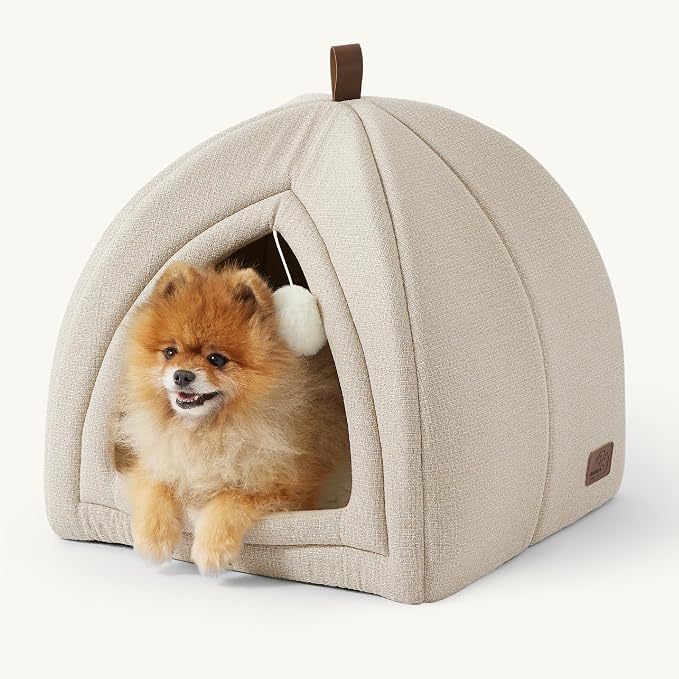 Bedsure Cat Beds for Indoor Cats - 2 in 1 Cat Cave House Tent for Kittens and by BEDSURE