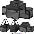 Top and 2 Sides Expandable Cat Carrier 17x11x11, TSA Airline Approved Dog by SHARLOVY