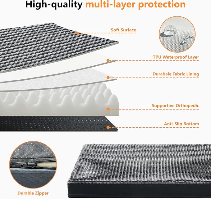 KISYYO Orthopedic XL Dog Beds for Extra Large Dogs - Image 5