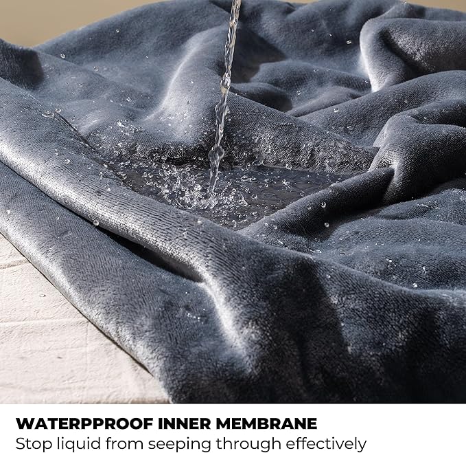 Sunheir Waterproof Blanket for Bed & Couch, Reversible Soft Sherpa Fleece - Image 2
