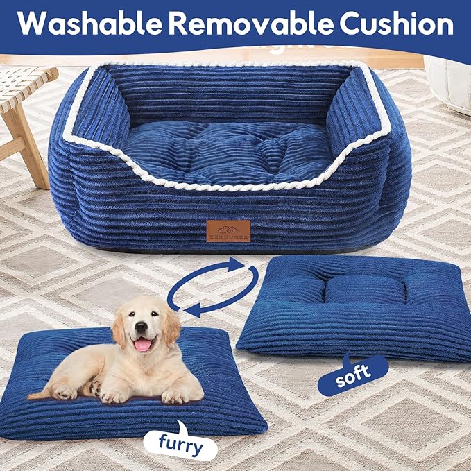 Orthopedic Dog Bed for Medium Dogs, Dog Sofa Beds Supportive Foam Pet Couch Bed - Image 4
