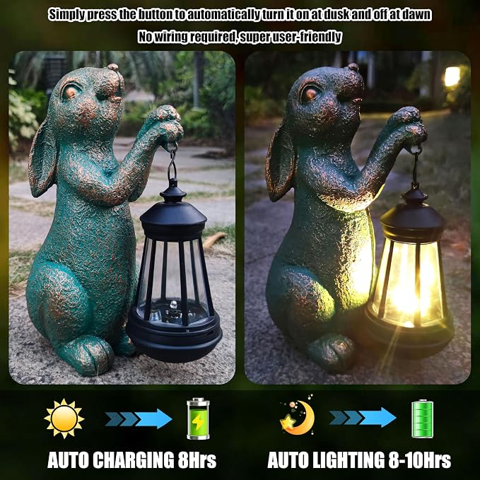 Rabbit Garden Statue Outdoor Décor - Image 6