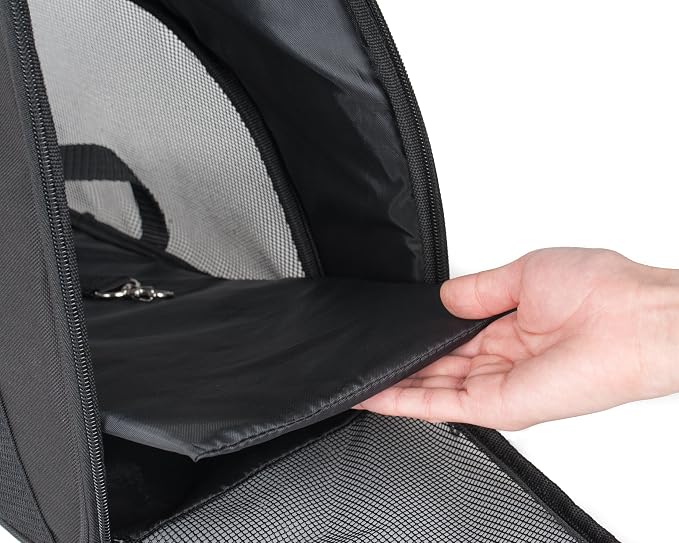 Pawer Soft-Sided Pet Carrier for Cat and Small Dog, Medium Size, Washable 600D - Image 4