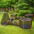 7 in 1 Outdoor Cat Enclosure, Foldable Pop-Up Mesh Playpen Tunnel by DiDiBirDi