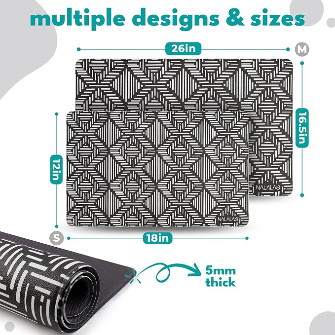 NALALAS Dog Mat for Food and Water, Cat Feeding Mat | Waterproof Dog Bowl Mat | - Image 9