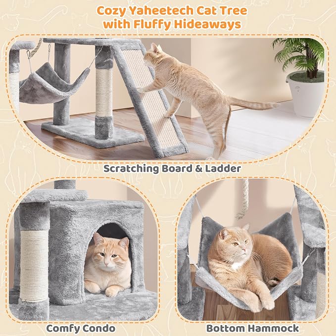 Yaheetech Cat Tree Tower 54in - Image 4