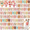 Chunful 100 Pieces Thanksgiving Dog Bandanas Bulk Fall Autumn Pet Bandanas by Chunful