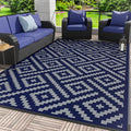 GENIMO Outdoor Rug for Patio Clearance, Reversible Plastic Straw Rugs for RV by GENIMO