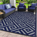 GENIMO Outdoor Rug for Patio Clearance, Reversible Plastic Straw Rugs for RV by GENIMO